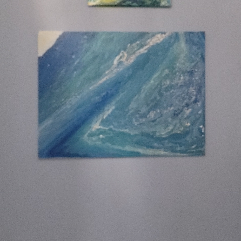 Acrylic poor painting. Spices up any room. Made by  Local Artist in Florida